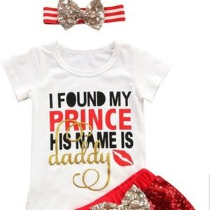 3 pcs girls toddler out fit